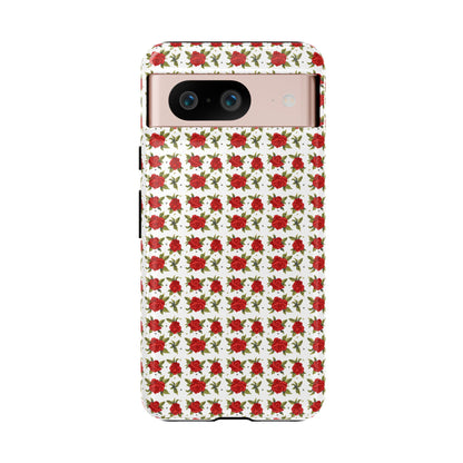 Arabic Traditional Floral Pattern Tough Phone Cases (White)