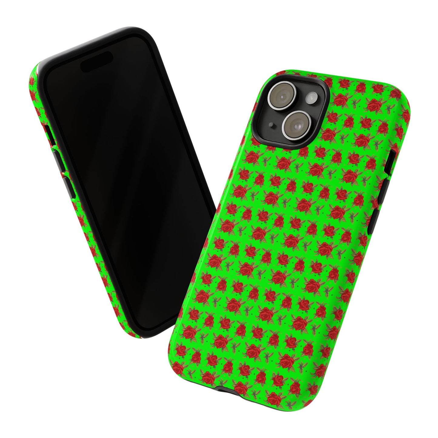 Arabic Traditional Floral Pattern Tough Phone Cases (Green)