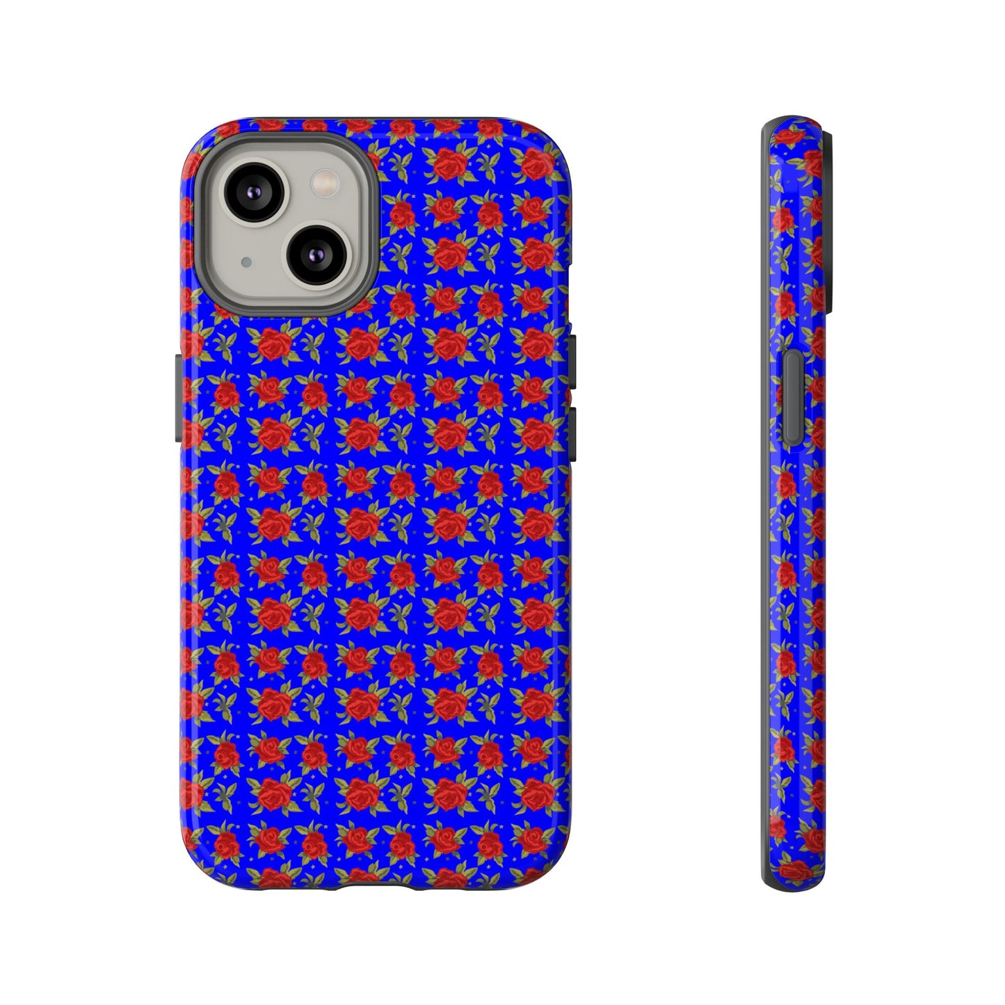 Arabic Traditional Floral Pattern Tough Phone Cases (Blue)