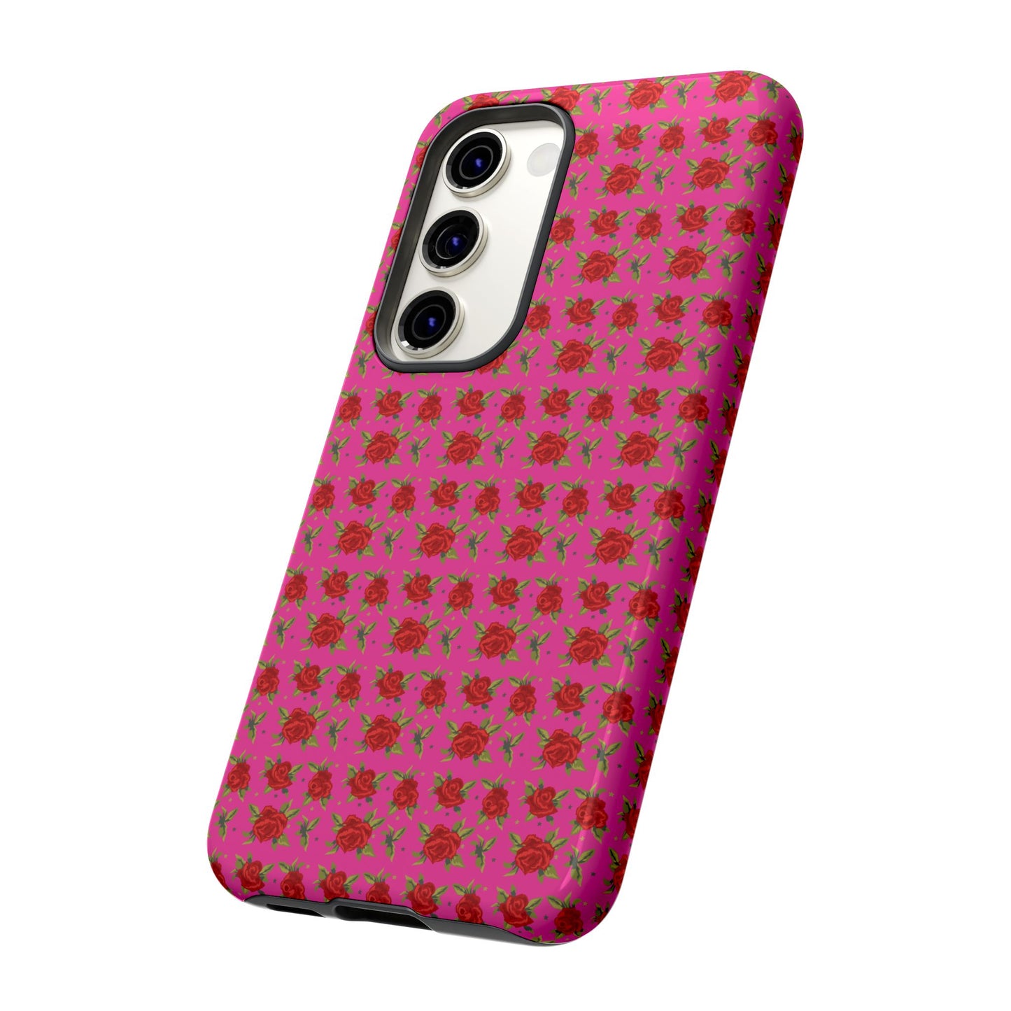 Arabic Traditional Floral Pattern Tough Phone Cases (Pink)