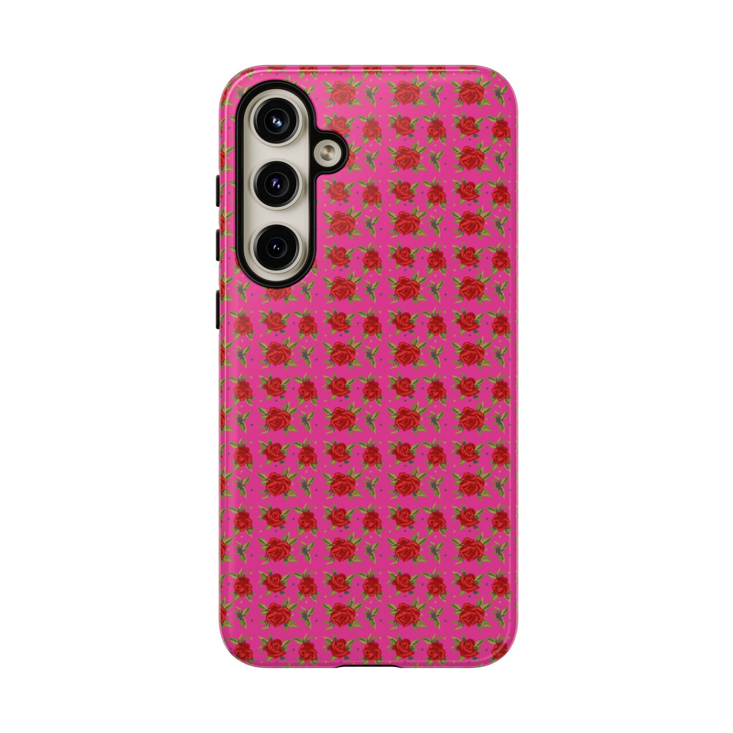 Arabic Traditional Floral Pattern Tough Phone Cases (Pink)