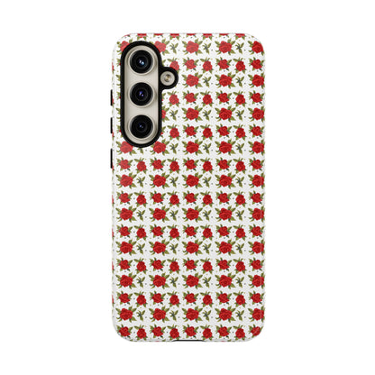 Arabic Traditional Floral Pattern Tough Phone Cases (White)