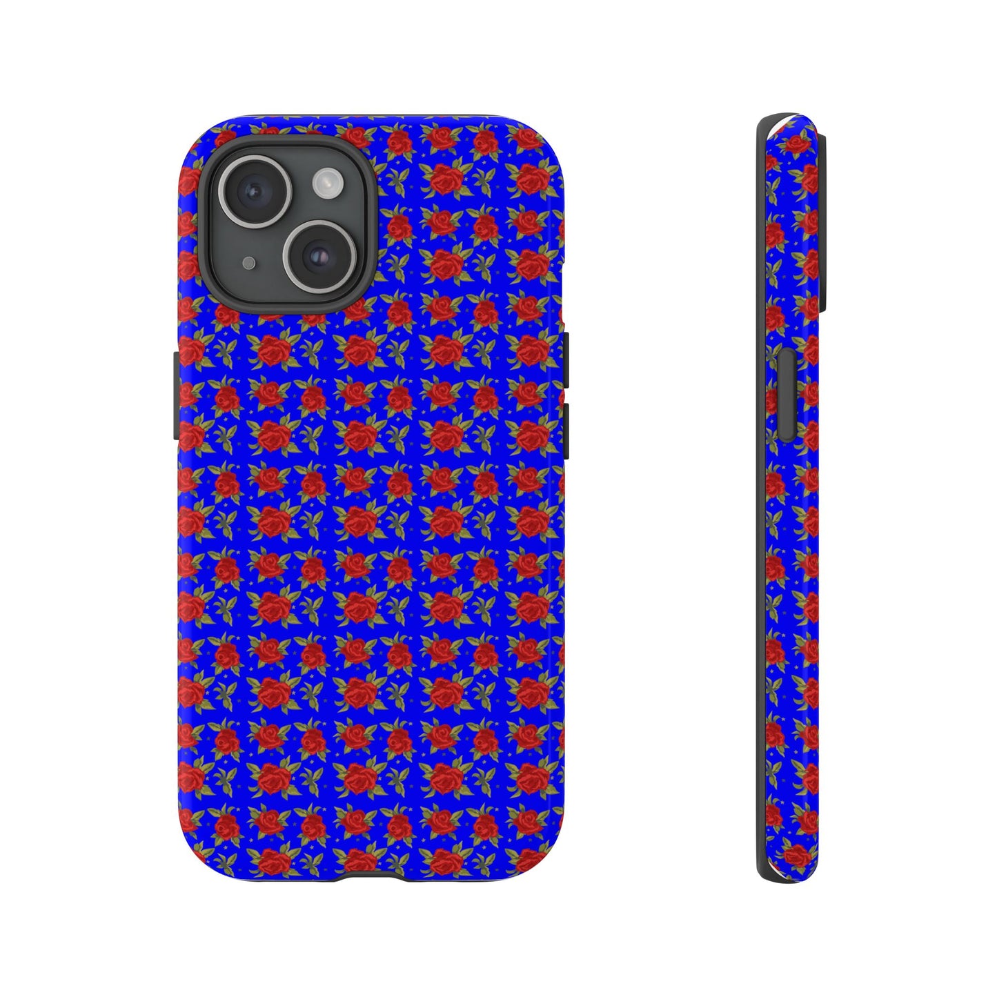 Arabic Traditional Floral Pattern Tough Phone Cases (Blue)