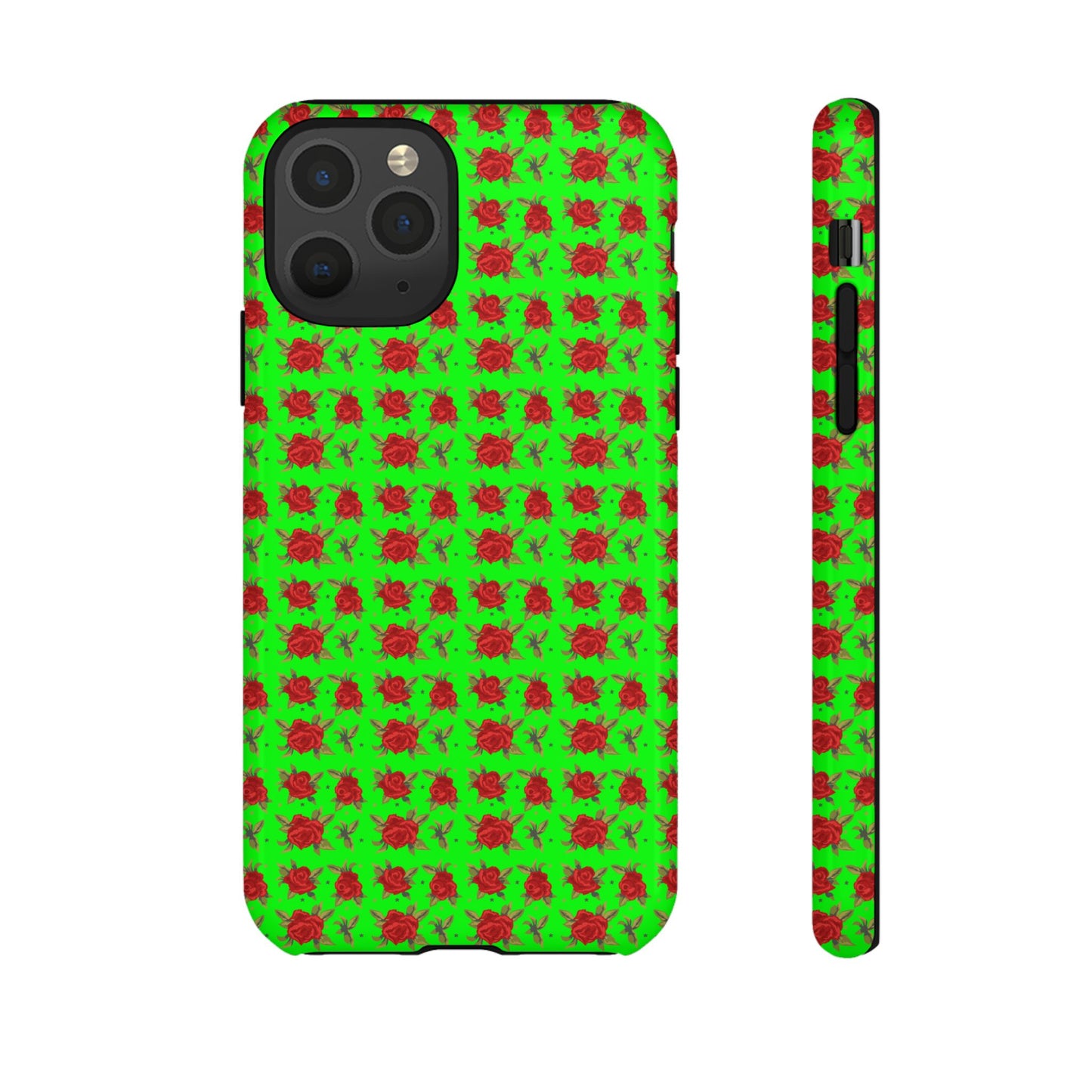 Arabic Traditional Floral Pattern Tough Phone Cases (Green)