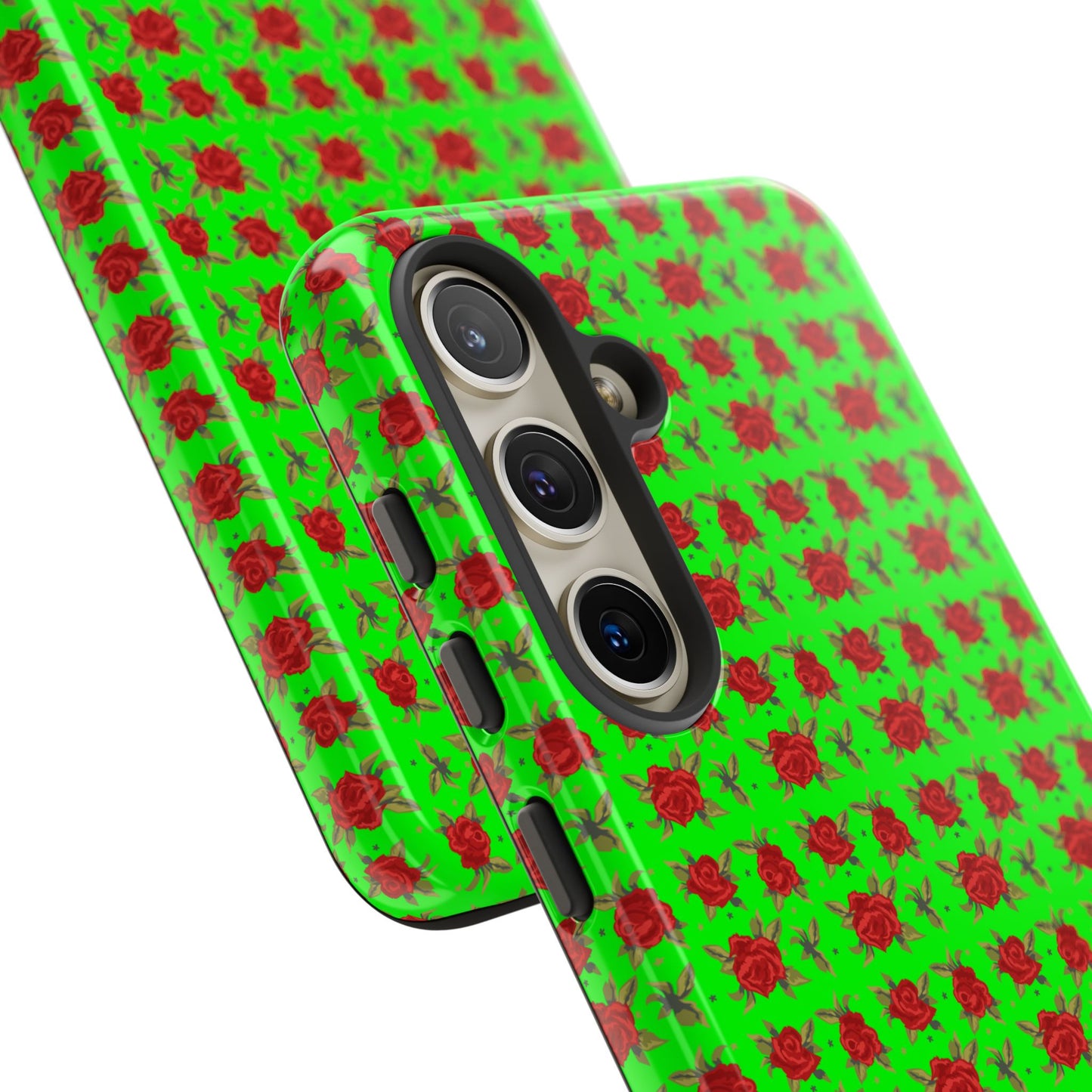 Arabic Traditional Floral Pattern Tough Phone Cases (Green)