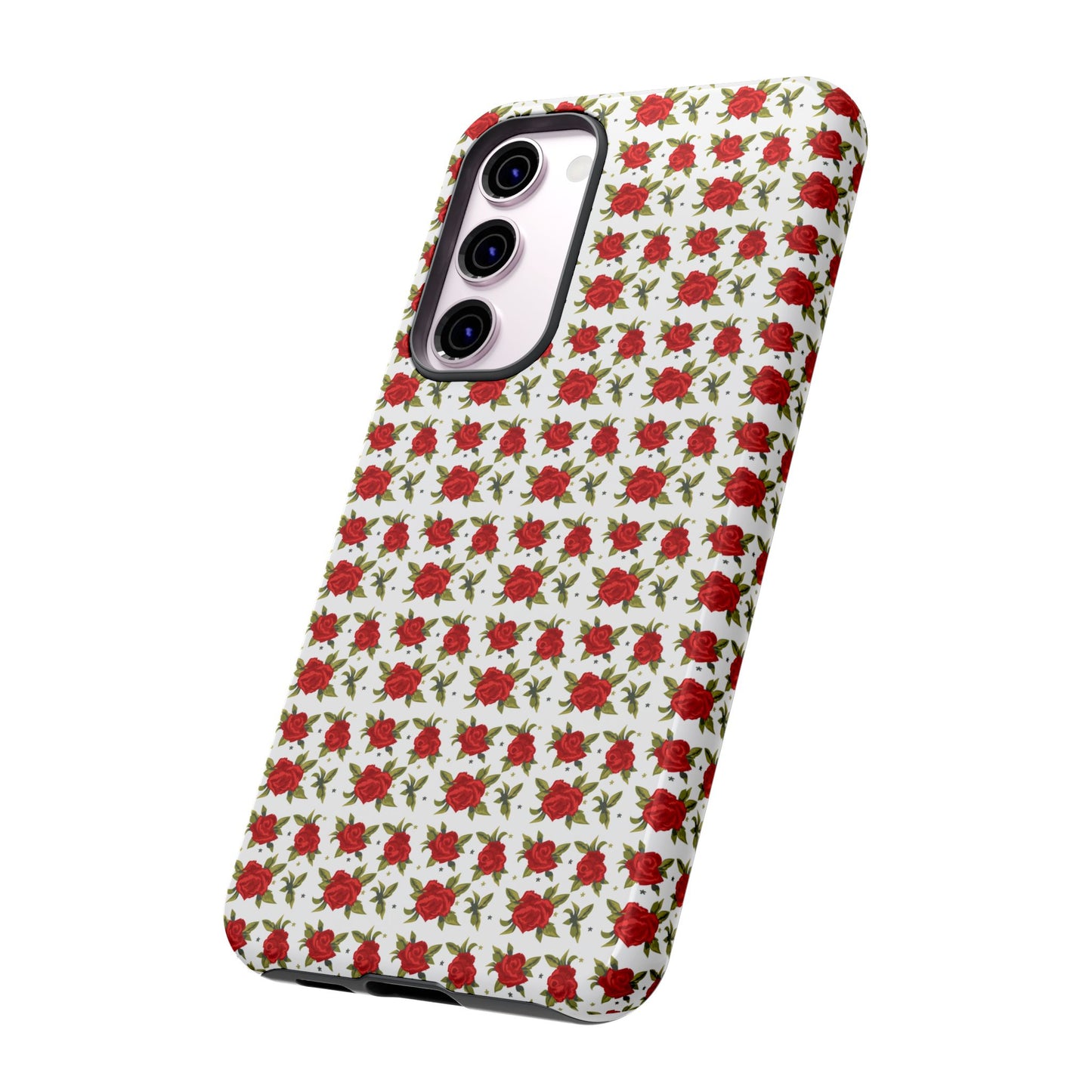 Arabic Traditional Floral Pattern Tough Phone Cases (White)