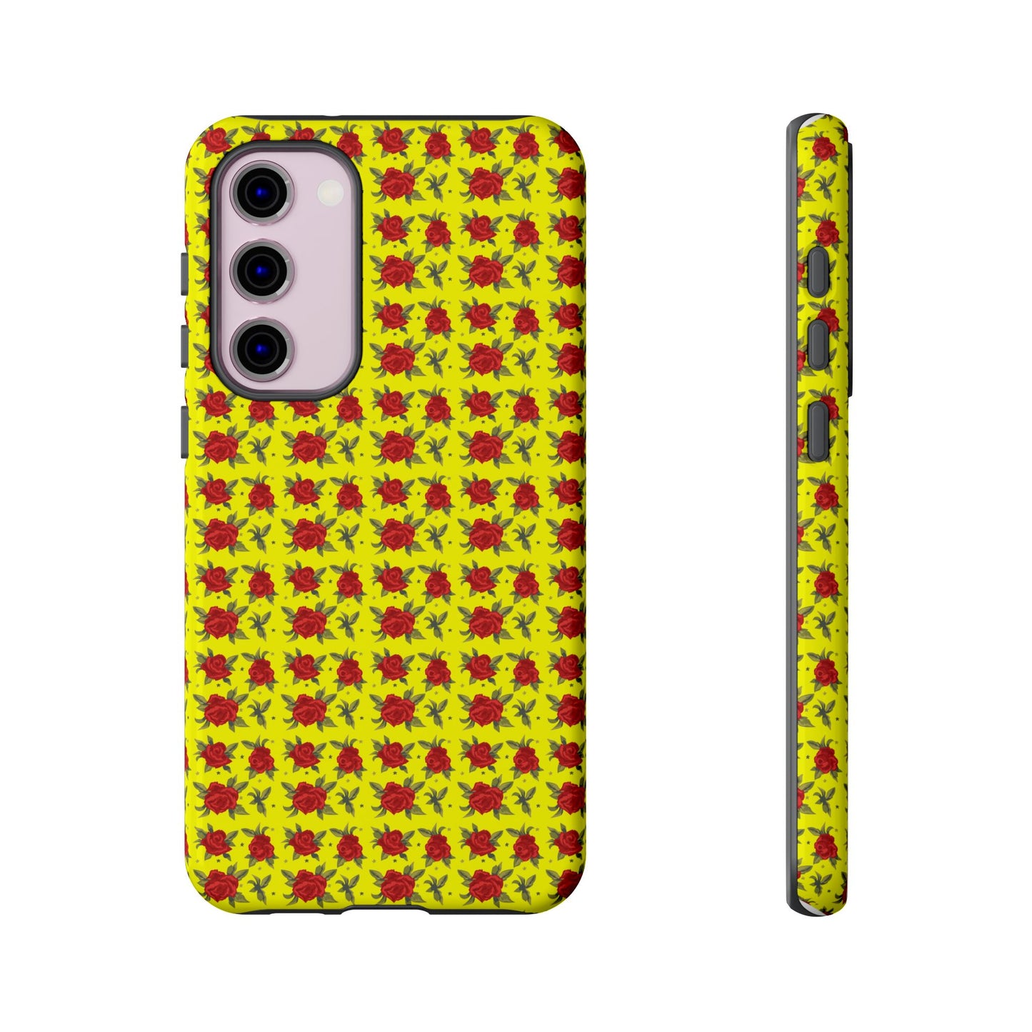 Arabic Traditional Floral Pattern Tough Phone Cases (Yellow)