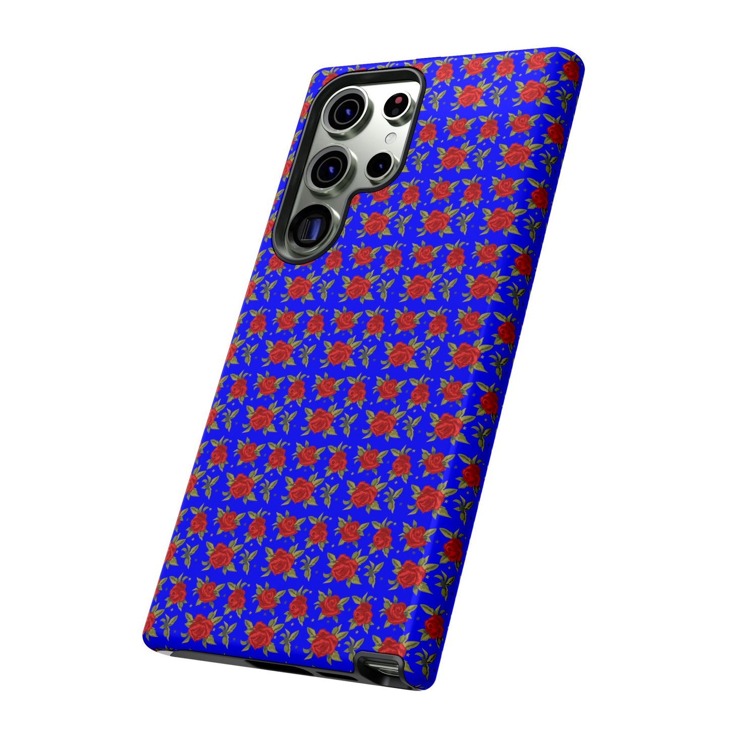 Arabic Traditional Floral Pattern Tough Phone Cases (Blue)