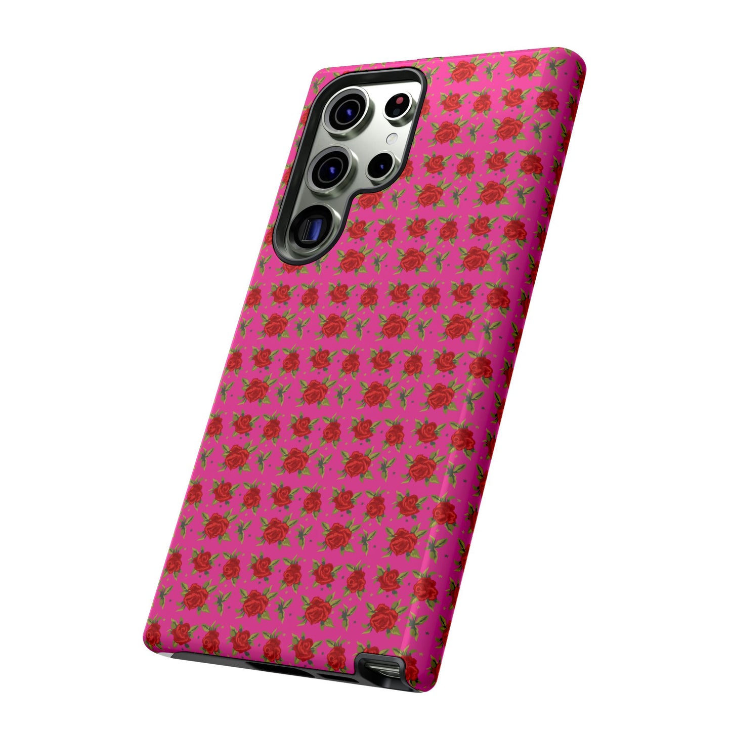 Arabic Traditional Floral Pattern Tough Phone Cases (Pink)