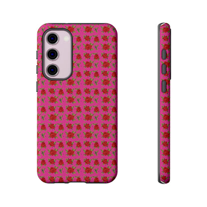 Arabic Traditional Floral Pattern Tough Phone Cases (Pink)