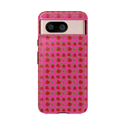 Arabic Traditional Floral Pattern Tough Phone Cases (Pink)