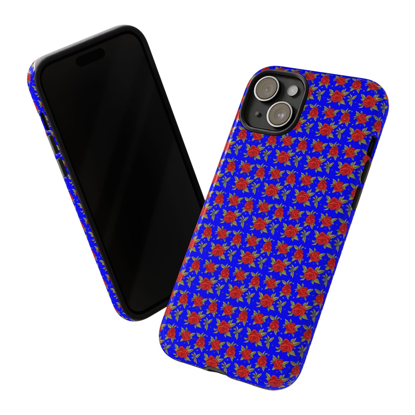 Arabic Traditional Floral Pattern Tough Phone Cases (Blue)