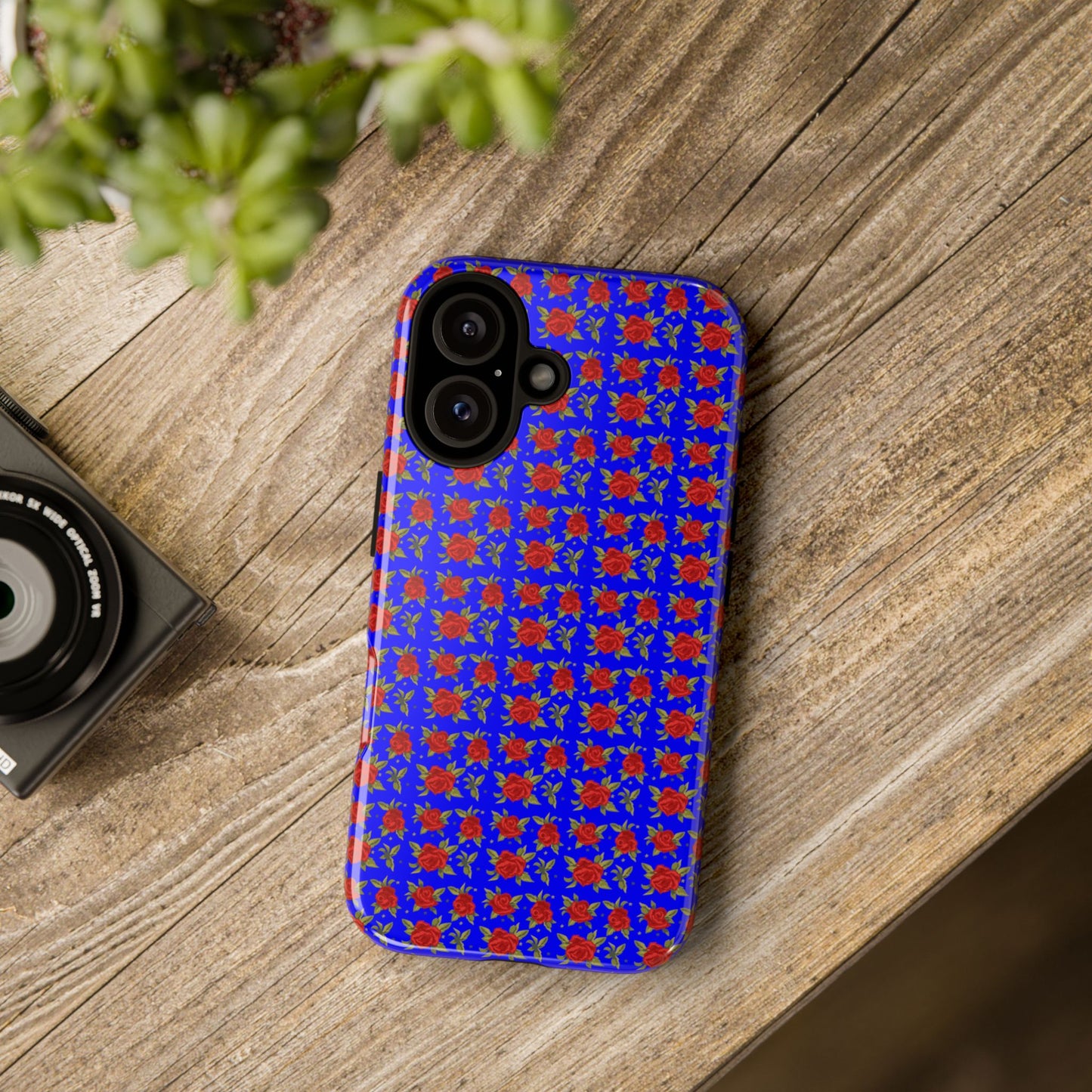 Arabic Traditional Floral Pattern Tough Phone Cases (Blue)