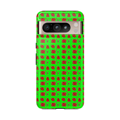 Arabic Traditional Floral Pattern Tough Phone Cases (Green)