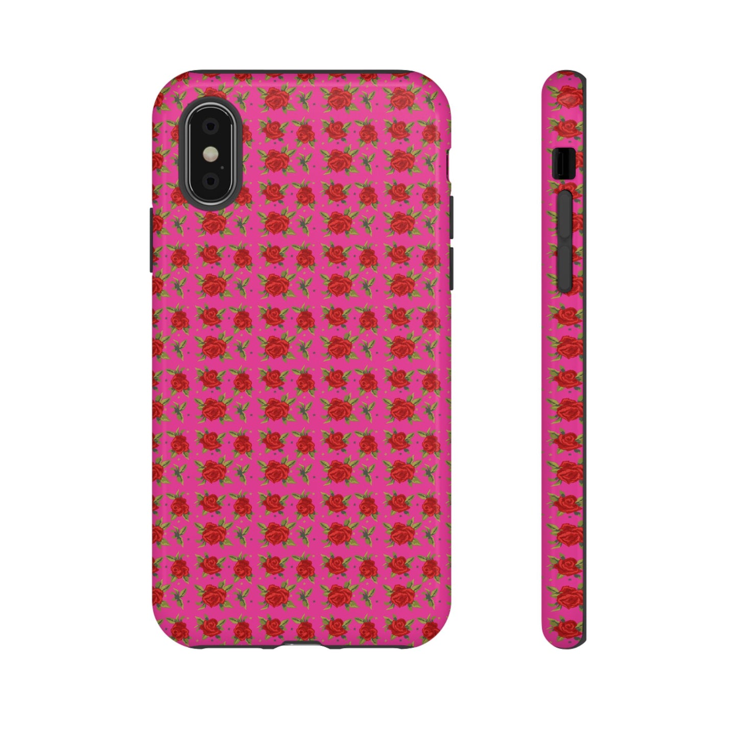 Arabic Traditional Floral Pattern Tough Phone Cases (Pink)