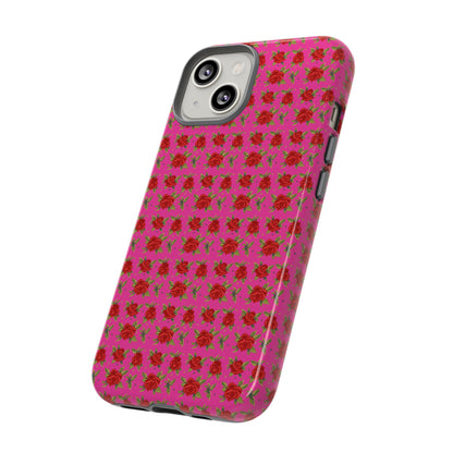 Arabic Traditional Floral Pattern Tough Phone Cases (Pink)