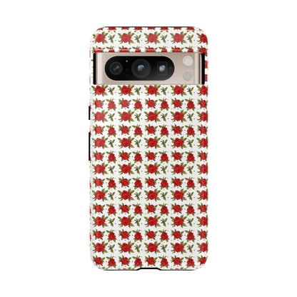 Arabic Traditional Floral Pattern Tough Phone Cases (White)