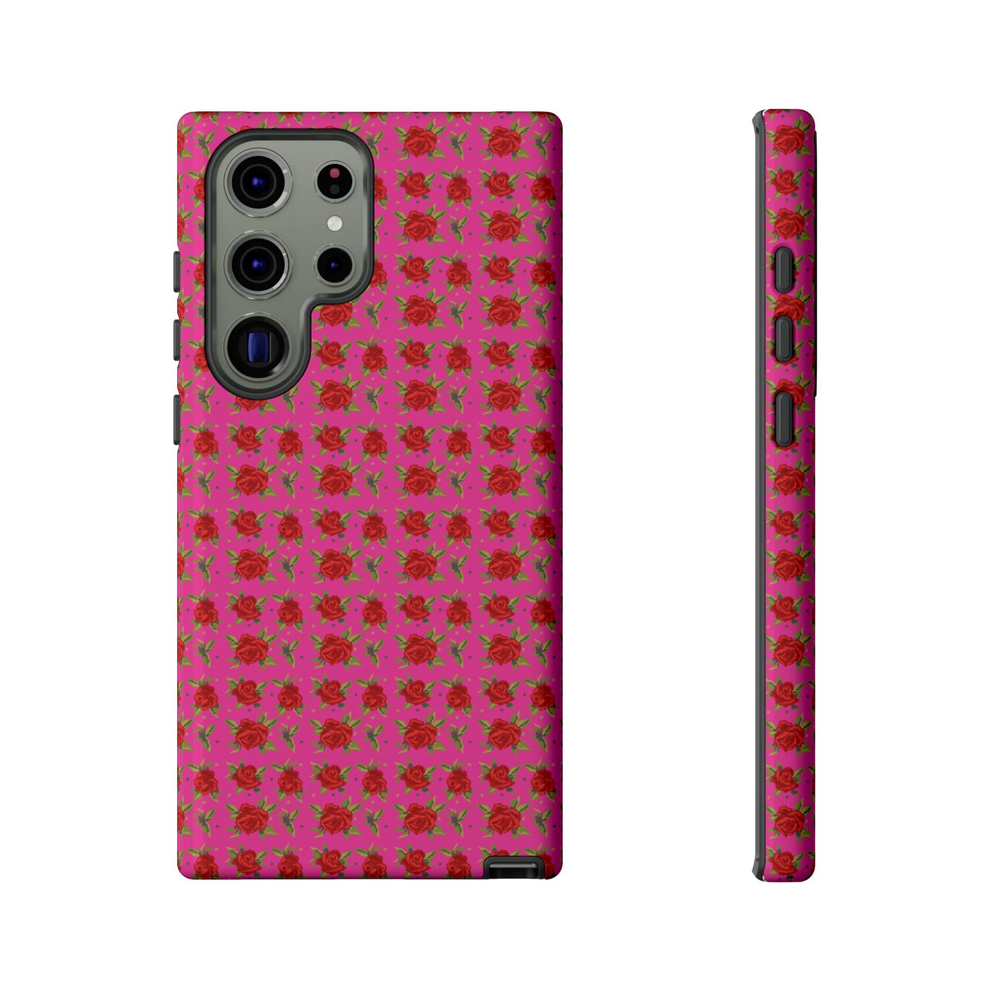 Arabic Traditional Floral Pattern Tough Phone Cases (Pink)