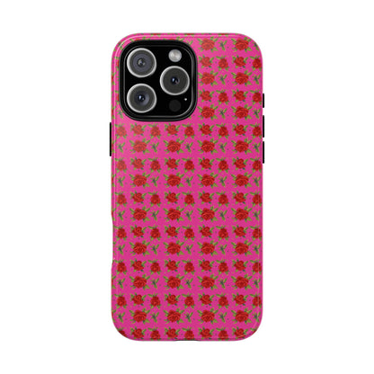 Arabic Traditional Floral Pattern Tough Phone Cases (Pink)