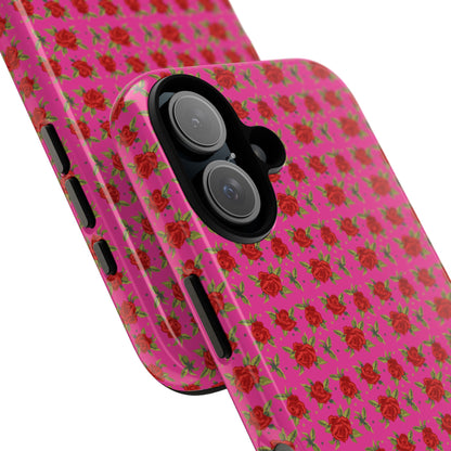 Arabic Traditional Floral Pattern Tough Phone Cases (Pink)