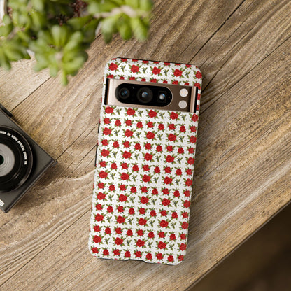 Arabic Traditional Floral Pattern Tough Phone Cases (White)