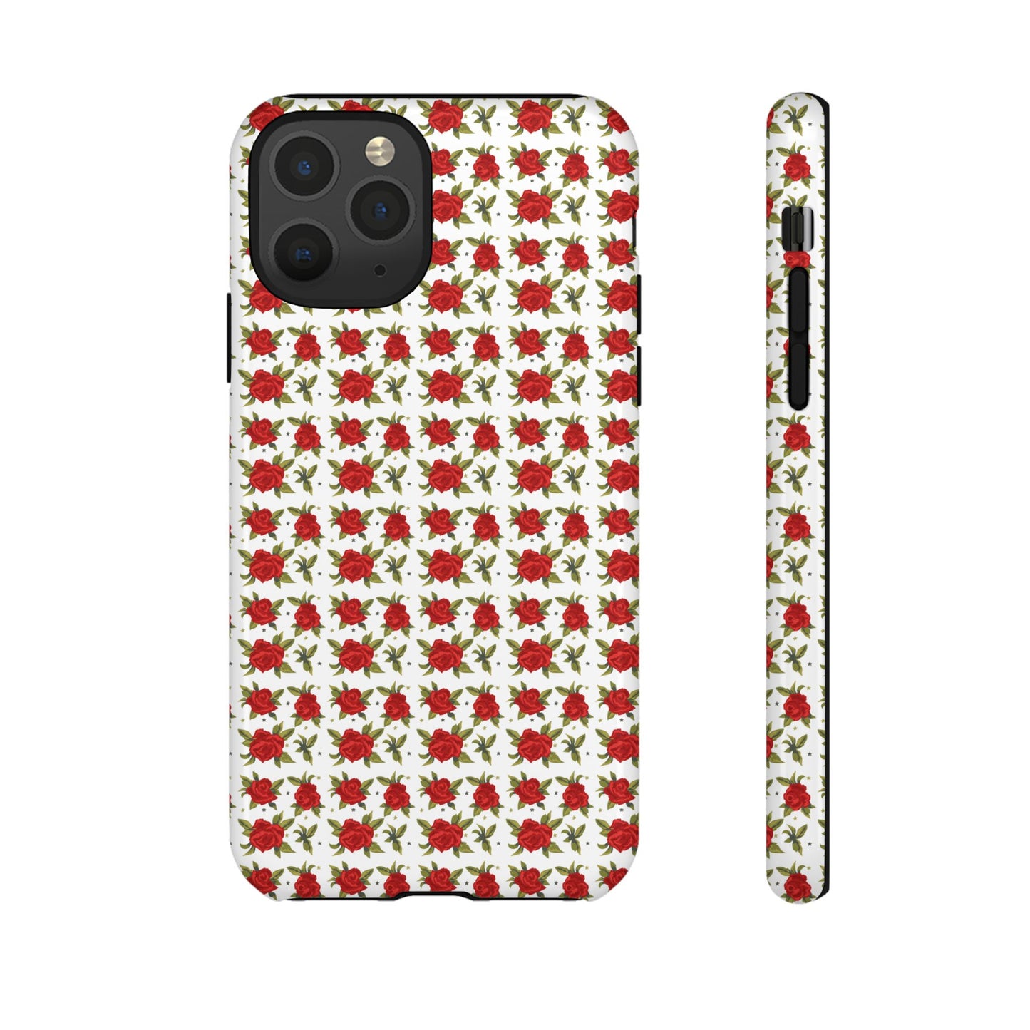 Arabic Traditional Floral Pattern Tough Phone Cases (White)