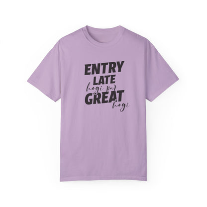 Entry late hogi par great hogi - Desi Design T-Shirt