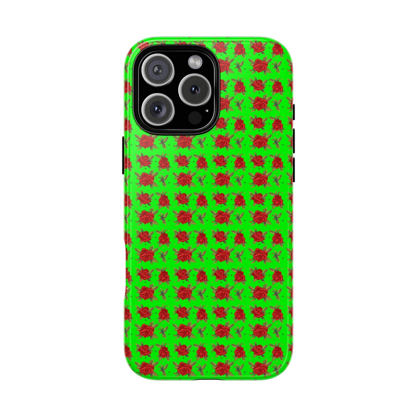 Arabic Traditional Floral Pattern Tough Phone Cases (Green)