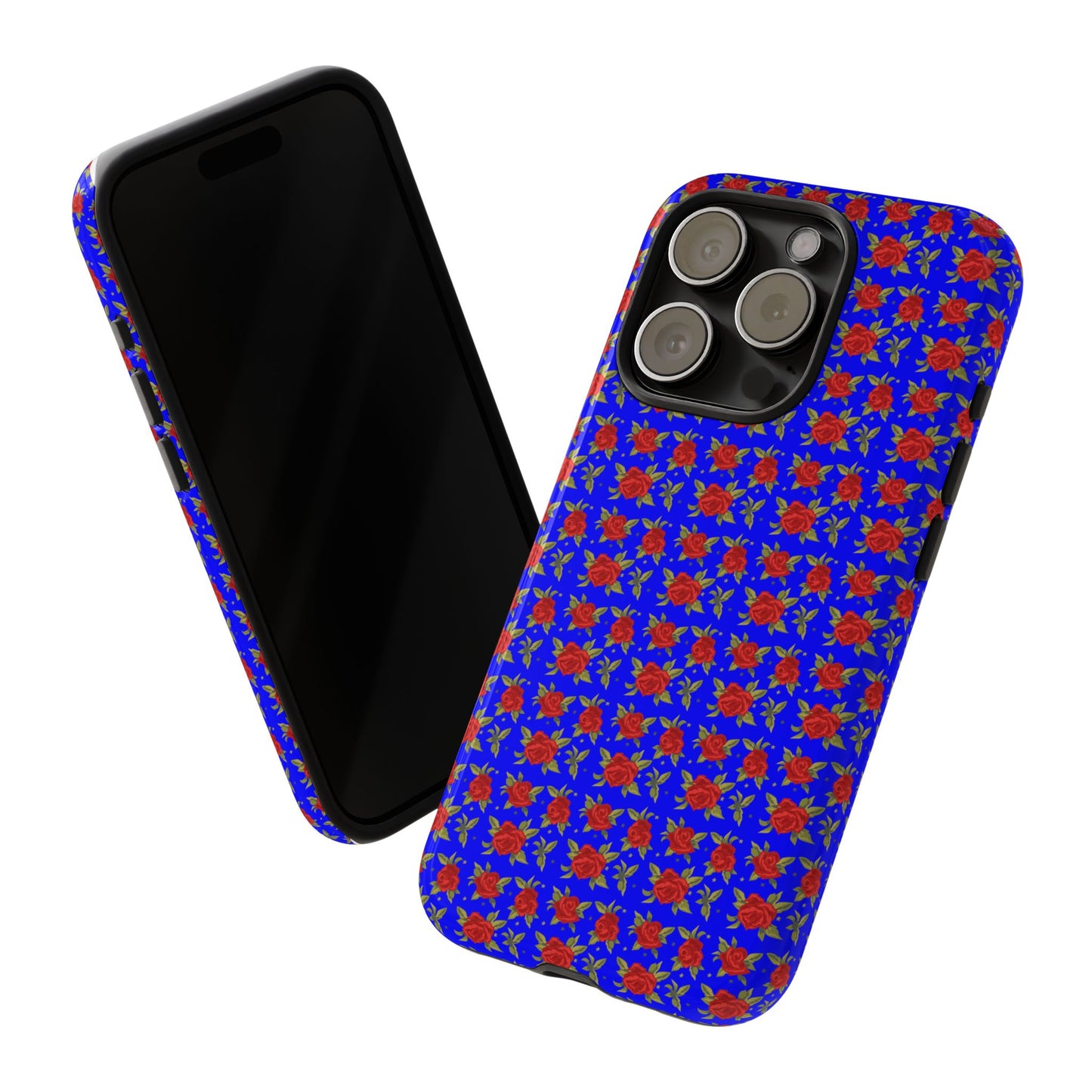 Arabic Traditional Floral Pattern Tough Phone Cases (Blue)