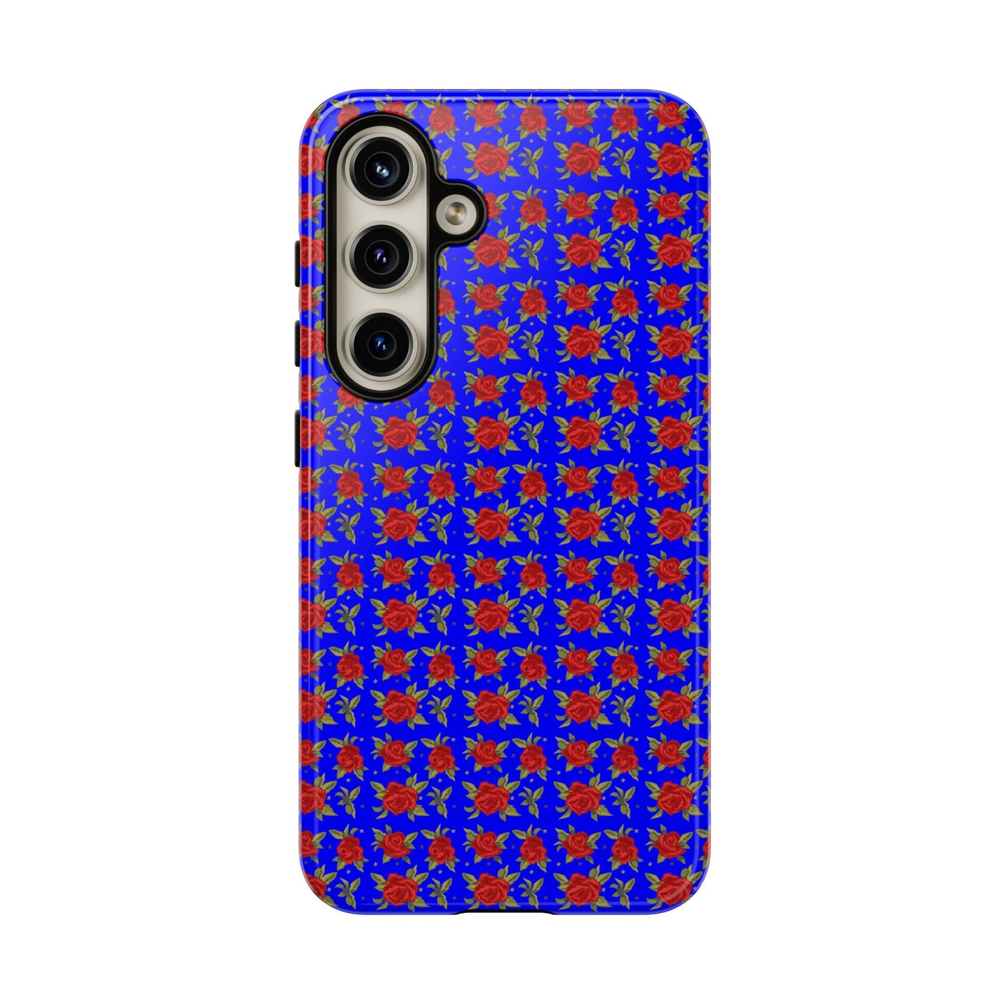 Arabic Traditional Floral Pattern Tough Phone Cases (Blue)