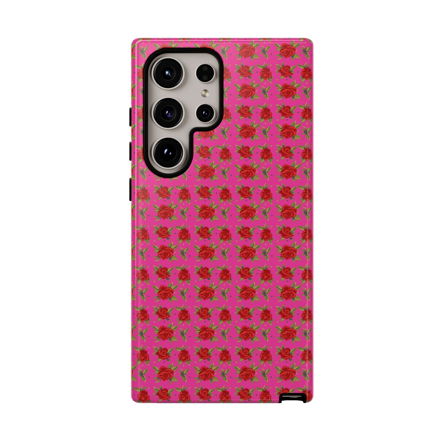 Arabic Traditional Floral Pattern Tough Phone Cases (Pink)