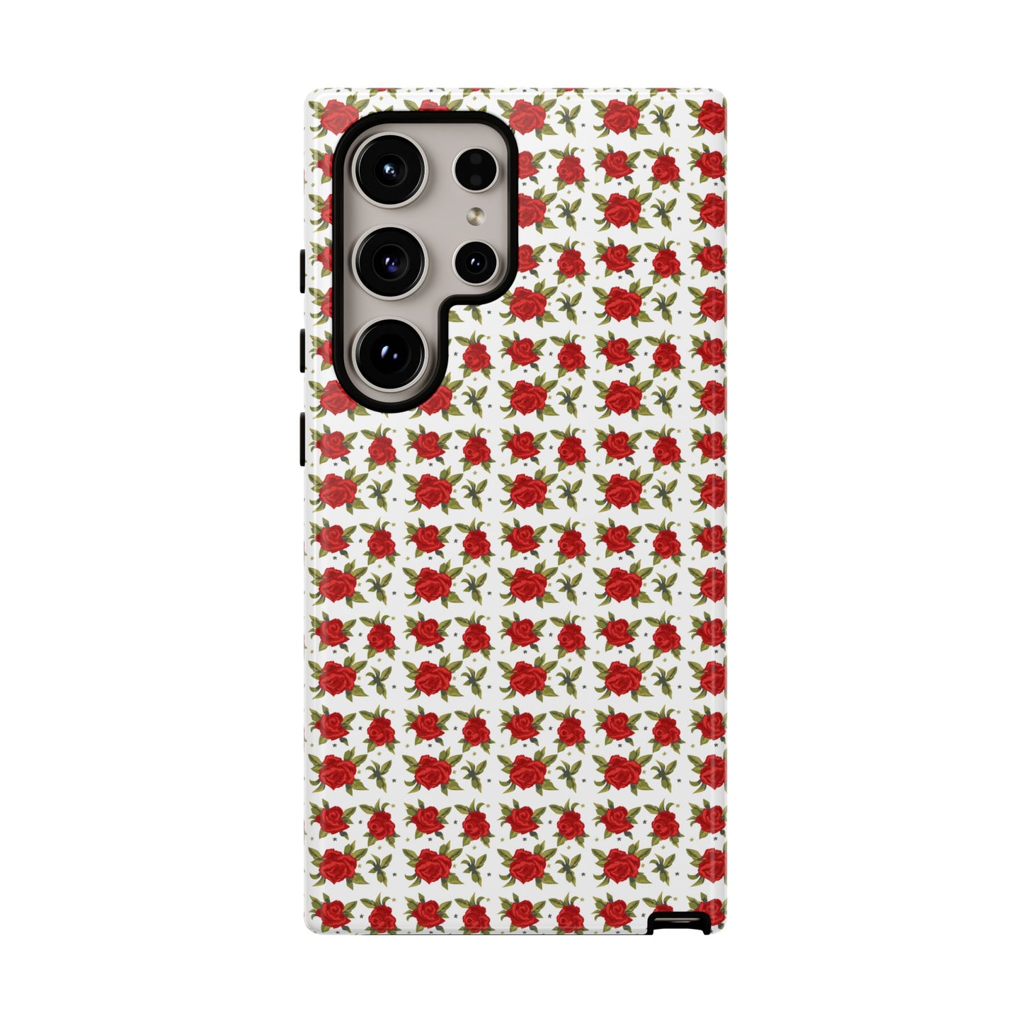 Arabic Traditional Floral Pattern Tough Phone Cases (White)