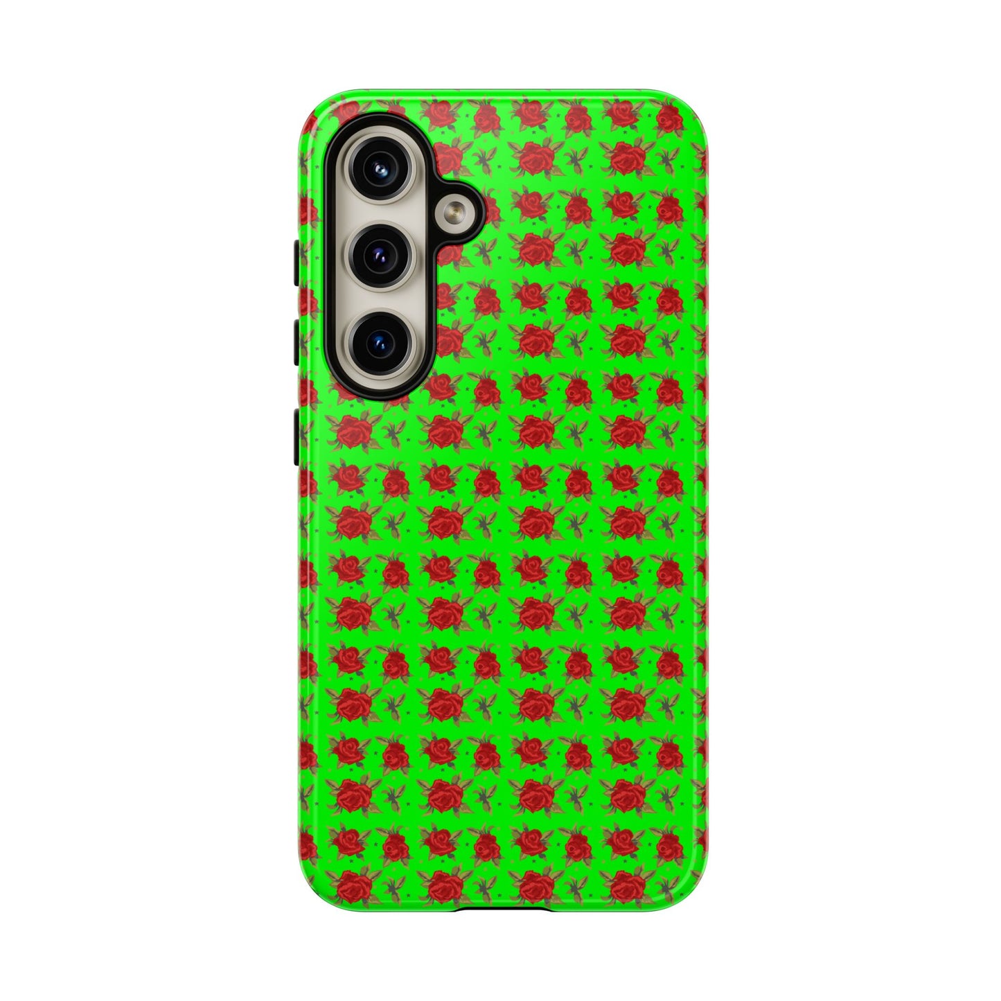 Arabic Traditional Floral Pattern Tough Phone Cases (Green)