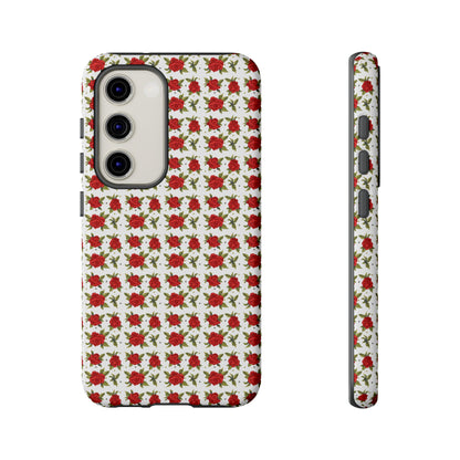 Arabic Traditional Floral Pattern Tough Phone Cases (White)