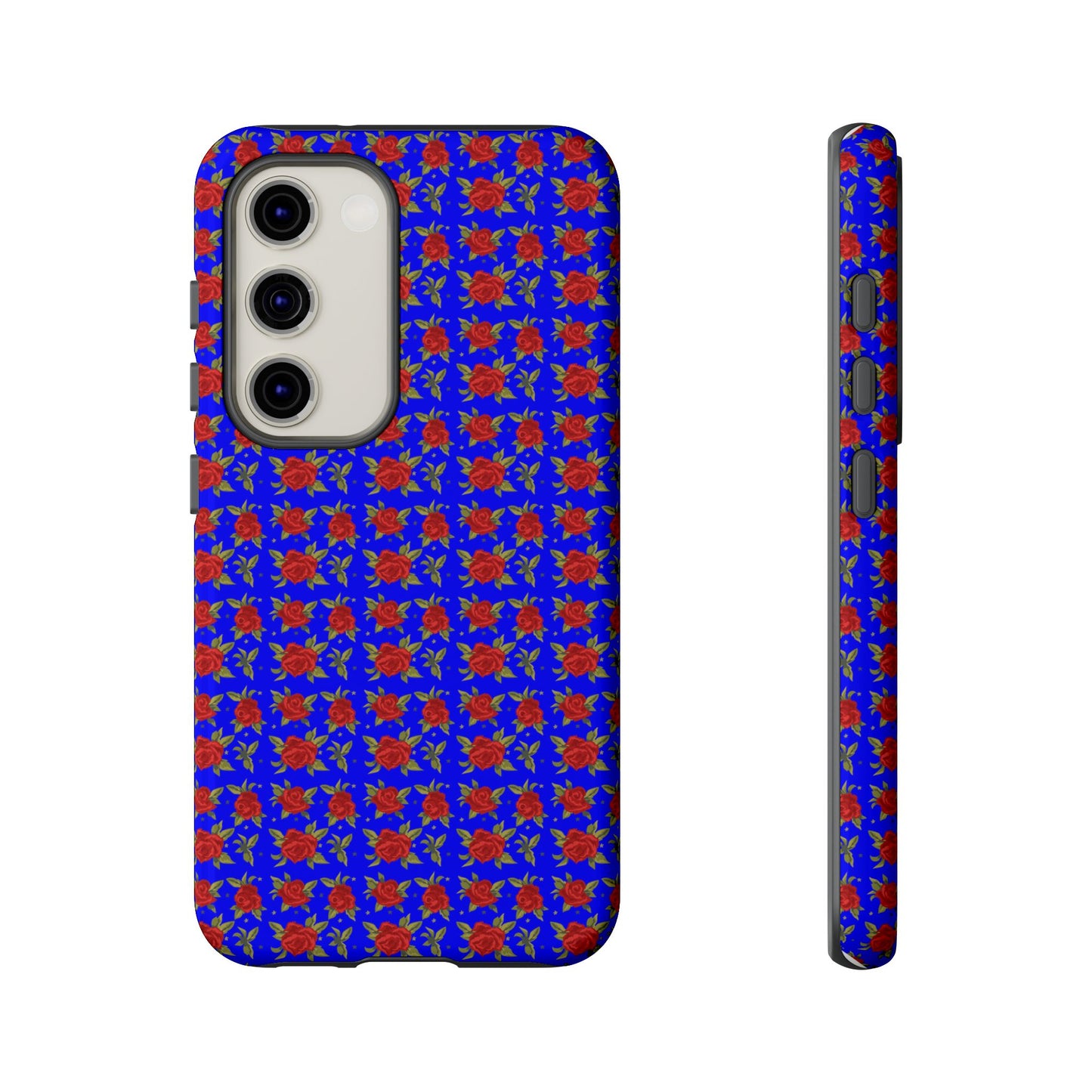 Arabic Traditional Floral Pattern Tough Phone Cases (Blue)