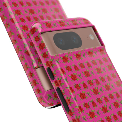 Arabic Traditional Floral Pattern Tough Phone Cases (Pink)