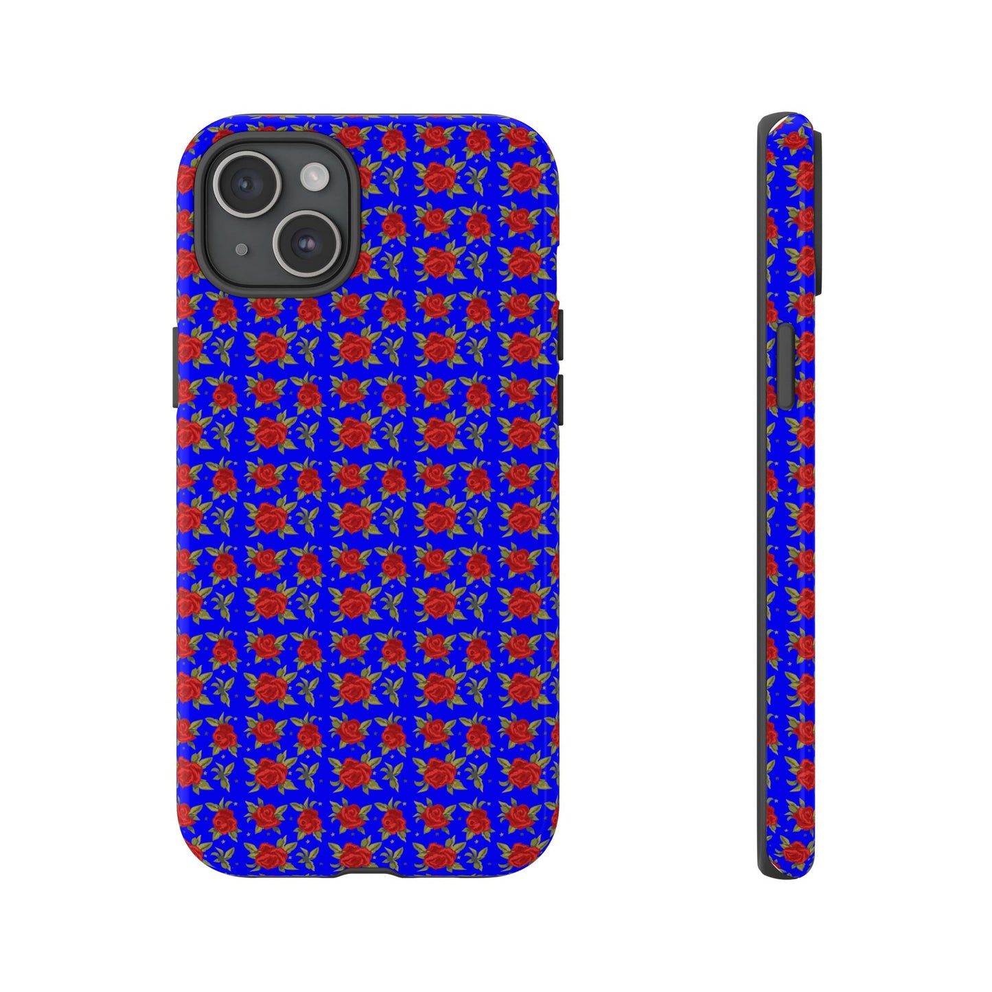 Arabic Traditional Floral Pattern Tough Phone Cases (Blue)