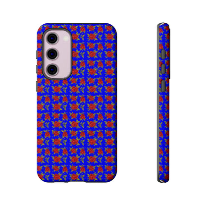 Arabic Traditional Floral Pattern Tough Phone Cases (Blue)