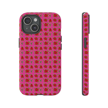 Arabic Traditional Floral Pattern Tough Phone Cases (Pink)